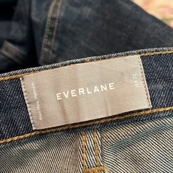 EVERLANE Size 33 x 32 Straight Leg Denim Classic Jeans  5 Pockets $129 NEW - Picture 16 of 16